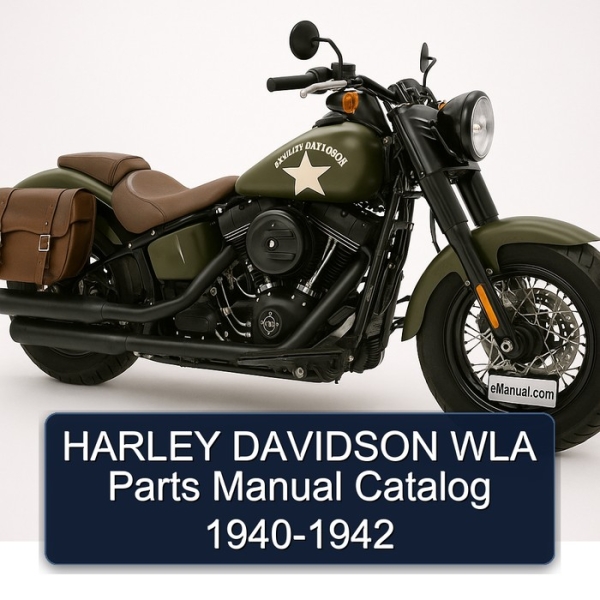 HARLEY DAVIDSON WLA Parts Manual Catalog 1940-1942
