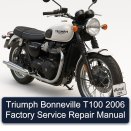 Triumph Bonneville T100 2006 Factory Service Repair Manual