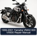 1999-2001 Yamaha VMAX 600 VX600 Repair Manual