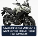 Kawasaki Versys 2010-2013 WSM Service Manual Repair PDF Download