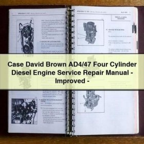 David Brown AD4/47 Vierzylinder-Dieselmotor - Service- und Reparaturhandbuch (verbessert) - PDF Download