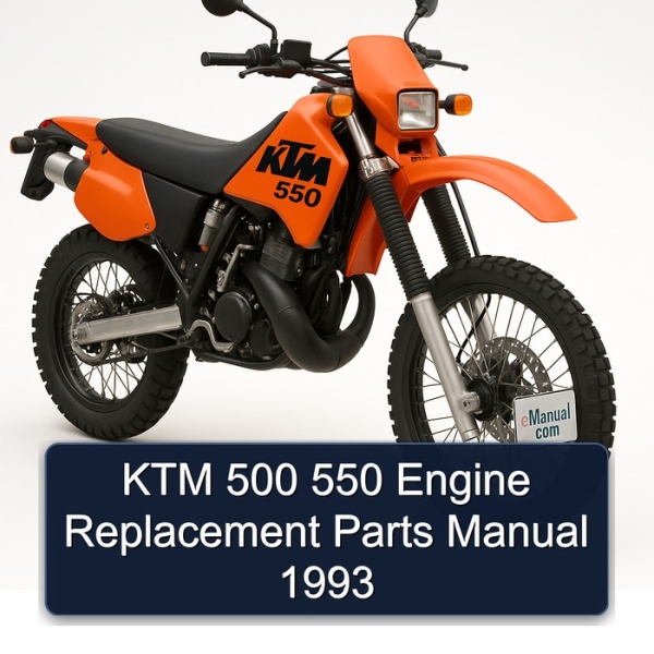 KTM 500 550 Engine Replacement Parts Manual 1993