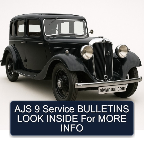 AJS 9 Service BULLETINS LOOK INSIDE For MORE INFO