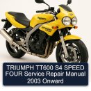TRIUMPH TT600 S4 SPEED FOUR Service Repair Manual 2003 Onward