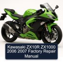 Kawasaki ZX10R ZX1000 2006 2007 Factory Repair Manual