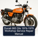 Ducati 860 Gts 1974-1978 Workshop Service Repair Manual
