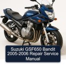 Suzuki GSF650 Bandit 2005-2006 Repair Service Manual