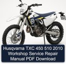 Husqvarna TXC 450 510 2010 Workshop Service Repair Manual PDF Download