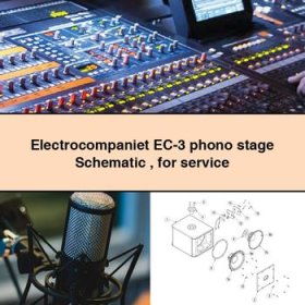 Electrocompaniet EC-3 phono stage Schematic for Service Repair Manual