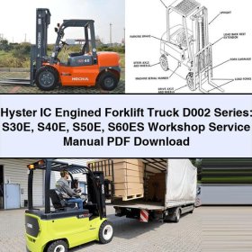 Hyster IC-Gabelstapler D002 Serie: S30E, S40E, S50E, S60ES Werkstatt-Service-Handbuch