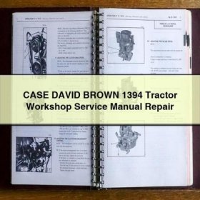 CASE DAVID BROWN 1394 Traktor Werkstatt Handbuch PDF Download