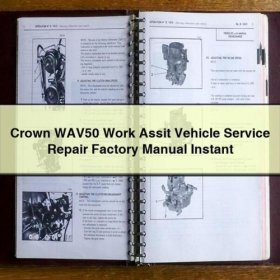Crown WAV50 Werkstattfahrzeug Service & Reparaturhandbuch (PDF)
