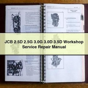 JCB 2.5D, 2.5G, 3.0G, 3.0D, 3.5D Werkstatt-Reparaturhandbuch PDF Download