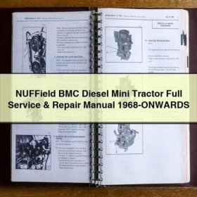 NUFField BMC Diesel Mini-Traktor Werkstatt-Handbuch 1968-heute (PDF Download)