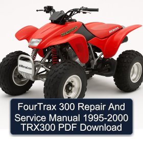 FourTrax 300 Repair And Service Manual 1995-2000 TRX300 PDF Download