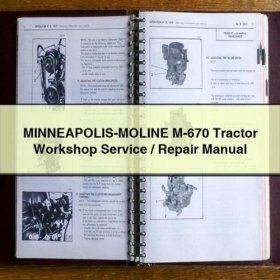 Minneapolis-Moline M-670 Traktor: Werkstatt-Handbuch PDF