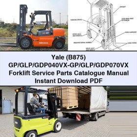 Yale Gabelstapler Ersatzteilkatalog B875 GP/GLP/GDP040VX-GP/GLP/GDP070VX
