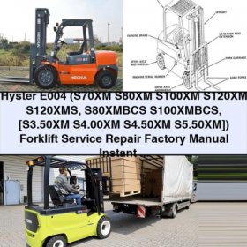 Hyster E004 Gabelstapler Service- und Reparaturhandbuch - Sofort-Download PDF