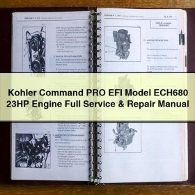 Kohler Command PRO EFI ECH680 23 PS Motor - Wartung & Reparaturhandbuch