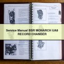 Service Repair Manual BSR MONARCH UA8 RECORD CHANGER
