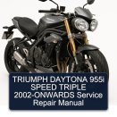 TRIUMPH DAYTONA 955i SPEED TRIPLE 2002-ONWARDS Service Repair Manual