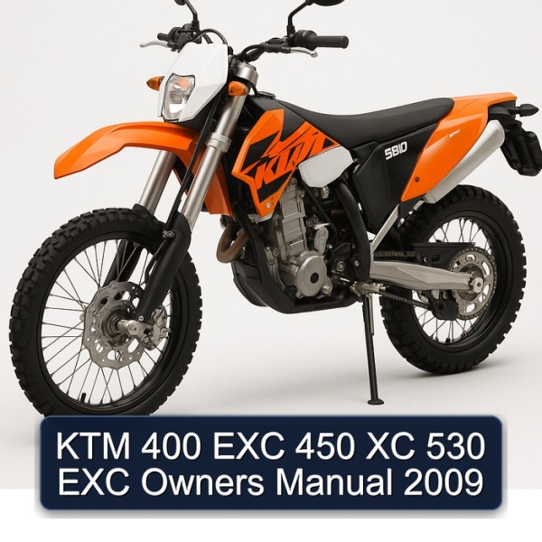 KTM 400 EXC 450 XC 530 EXC Owners Manual 2009