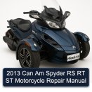 2013 Can Am Spyder RS RT ST Motorcycle Repair Manual