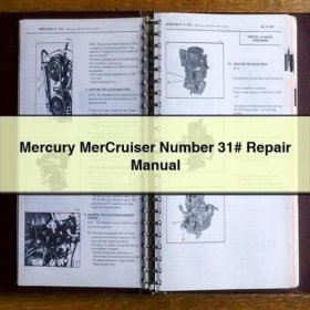 MerCruiser 31 Reparaturhandbuch PDF