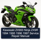 Kawasaki ZX900 Ninja ZX9R 1994 1995 1996 1997 Service Repair Manual