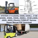 HYSTER C114/C108/B168 Electric Forklift Service Repair Manual PDF