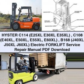 Hyster C114/C108/B168 Elektro Gabelstapler Service- und Reparaturhandbuch PDF Download