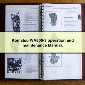 Komatsu WA800-3 Betriebs- und Wartungshandbuch