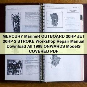 Mercury Marine 20 PS Jet 2-Takt Außenbordmotor - Werkstatthandbuch (1998+)