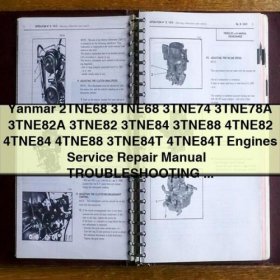 Yanmar 2TNE68, 3TNE68, 3TNE74, 3TNE78A, 3TNE82A, 3TNE82, 3TNE84, 3TNE88, 4TNE82, 4TNE84, 4TNE88, 3TNE84T, 4TNE84T Motoren - Service-, Reparaturhandbuch & Fehlersuche (PDF)