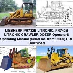 LIEBHERR PR732B/PR742B LITRONIC Raupenbulldozer Bedienungsanleitung (ab Seriennummer 5600) PDF Download
