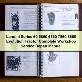 Landini Serie 60 (5860, 6860, 7860, 8860) Evolution Traktor - Werkstatthandbuch