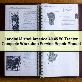 Landini Mistral America 40/45/50 Traktor - Werkstatt- und Reparaturhandbuch