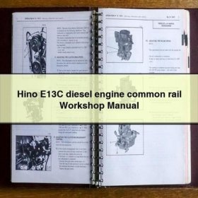 Hino E13C Dieselmotor Common-Rail Werkstatt Handbuch PDF Download