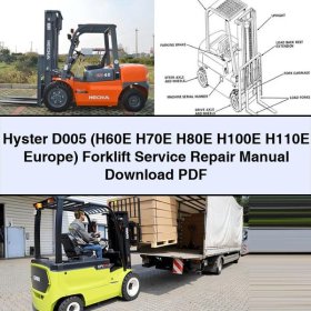 Hyster D005 (H60E - H110E Europa) - Service- und Reparaturhandbuch