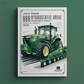 John Deere 880 Hydrostatischer Windroder Service-Handbuch (TM1013)