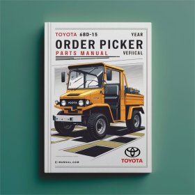 Toyota 6BPU15 Kommissionierer Teilehandbuch