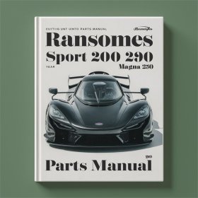Ransomes Sport 200 Magna 250 Mähwerk Teilehandbuch