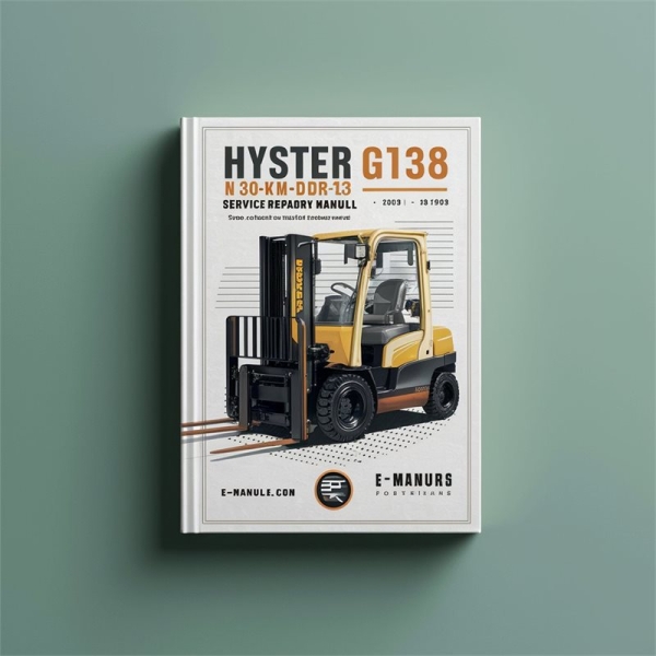 Hyster G138 (N30XMDR3 N45XMR3) Gabelstapler Service- und Reparaturhandbuch