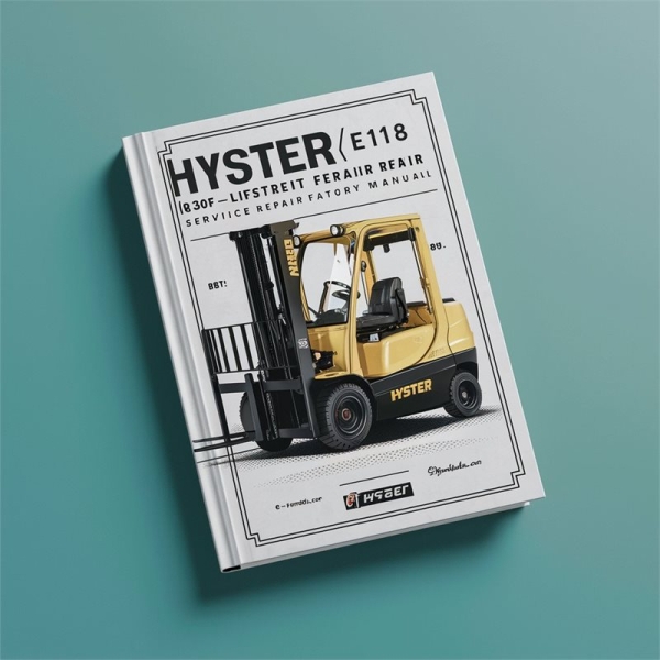 Hyster E118 (R30FFAFF) Gabelstapler Service- und Reparaturhandbuch