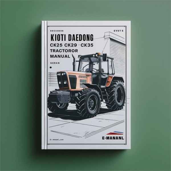 Kioti Daedong CK25/27/30/35 Traktor Bedienungsanleitung