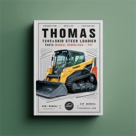 Thomas T245 HDK Skid Steer Loader Parts Manual (S/N LM001300-LM001600)