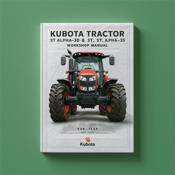Kubota Traktor ST Alpha-30 / ST Alpha-35 Werkstatt Handbuch