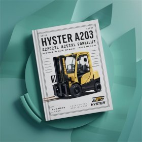 HYSTER A203 (A20XL, A25XL, A30XL) Elektro-Gabelstapler: Service- und Ersatzteilhandbuch