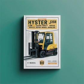 Hyster J25B / J35B / J30BS Elektro Gabelstapler Service- und Ersatzteilhandbuch (B160)