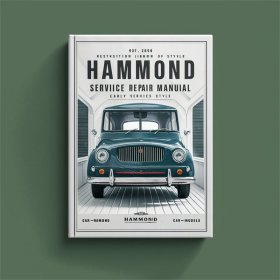 Hammond Organ Service Repair Manual-Early Models (A B C series B